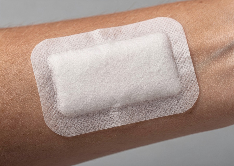 Pansament steril adeziv cu pad absorbant