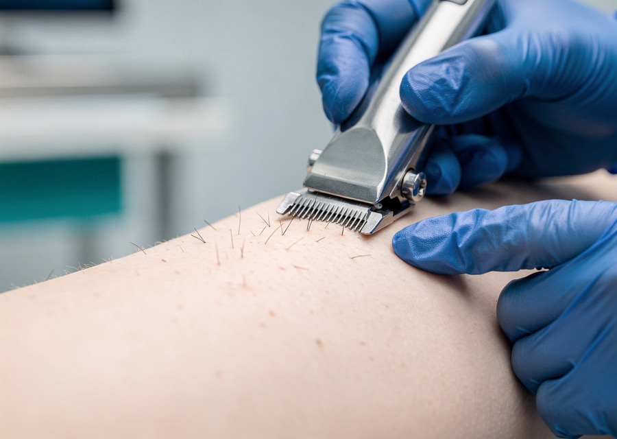 Rezervă clipper pentru pregătirea preoperatorie a pacientului